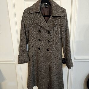 H & M Women's Tweed Coat Size 6